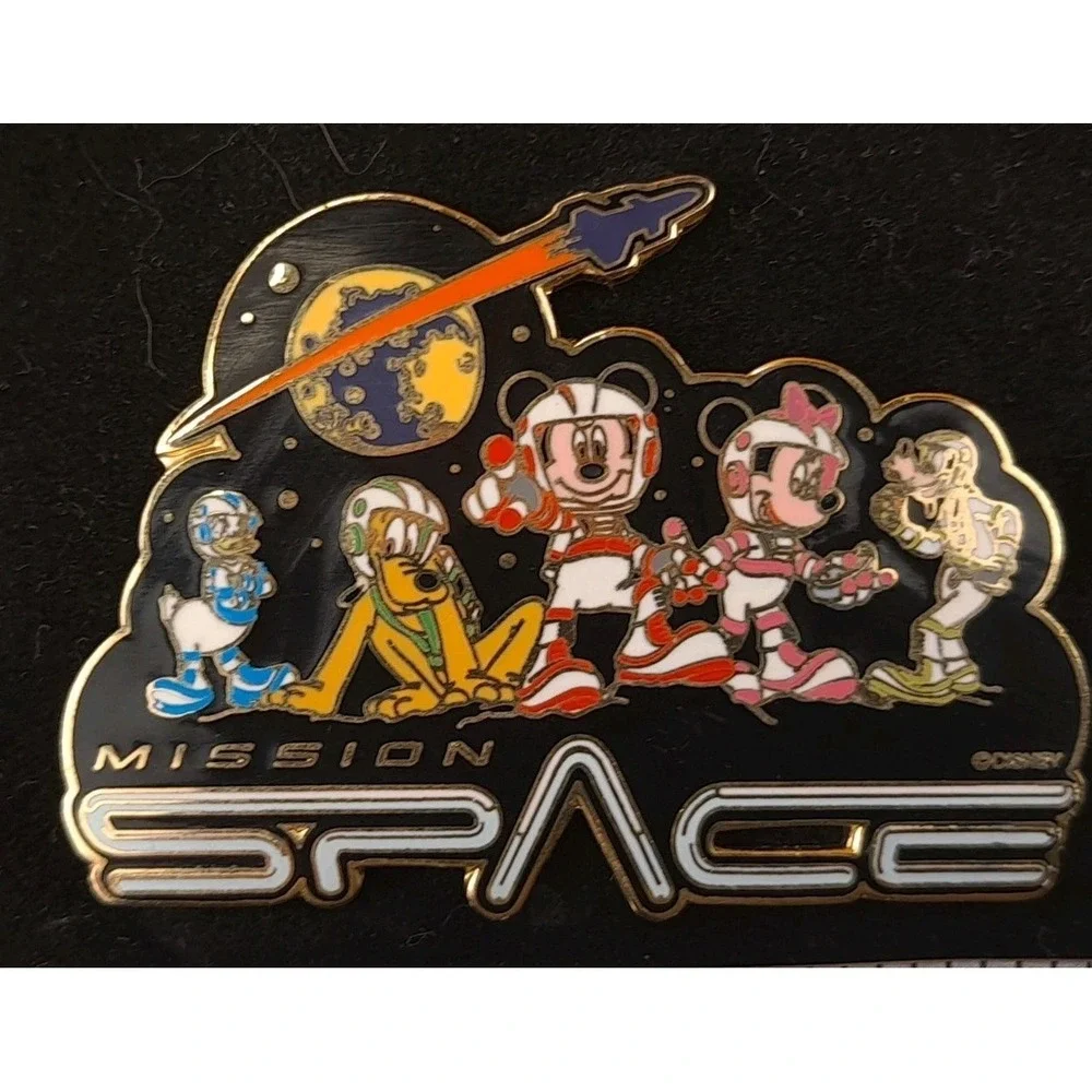 Disney Pin Mission Space Fabulous 5 Mickey Minnie Donald Pluto Goofy 2003 Tradin
